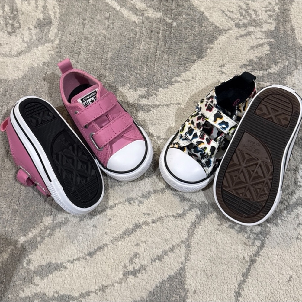 Converse Chuck Taylor All Star Leopard and Pink Slip-On High-Top Sneakers Size 6 - Picture 4 of 4